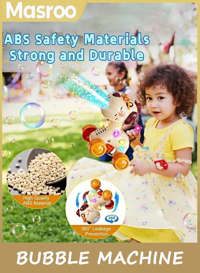 Masroo Automatic Bubble Machine for Toddlers: Portable Dog Bubble Maker Blower Toys for 3 4 5 6 Year Old Boy Girl Kids Outdoor Toys for Easter Party Birthday - Image 5